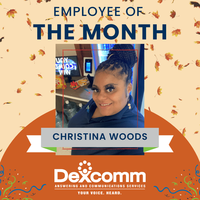 Employee of the Month Christina Woods